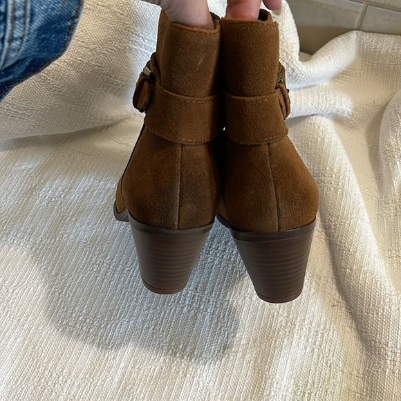 SAM EDELMAN- brown suede buckle booties - NWOT - Picture 5 of 6